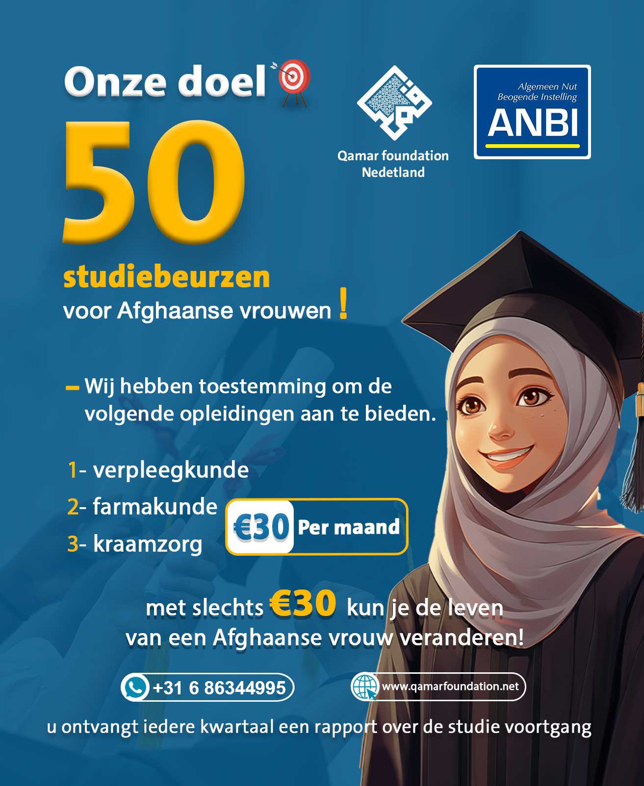 Studiebeurs voor vrouwen